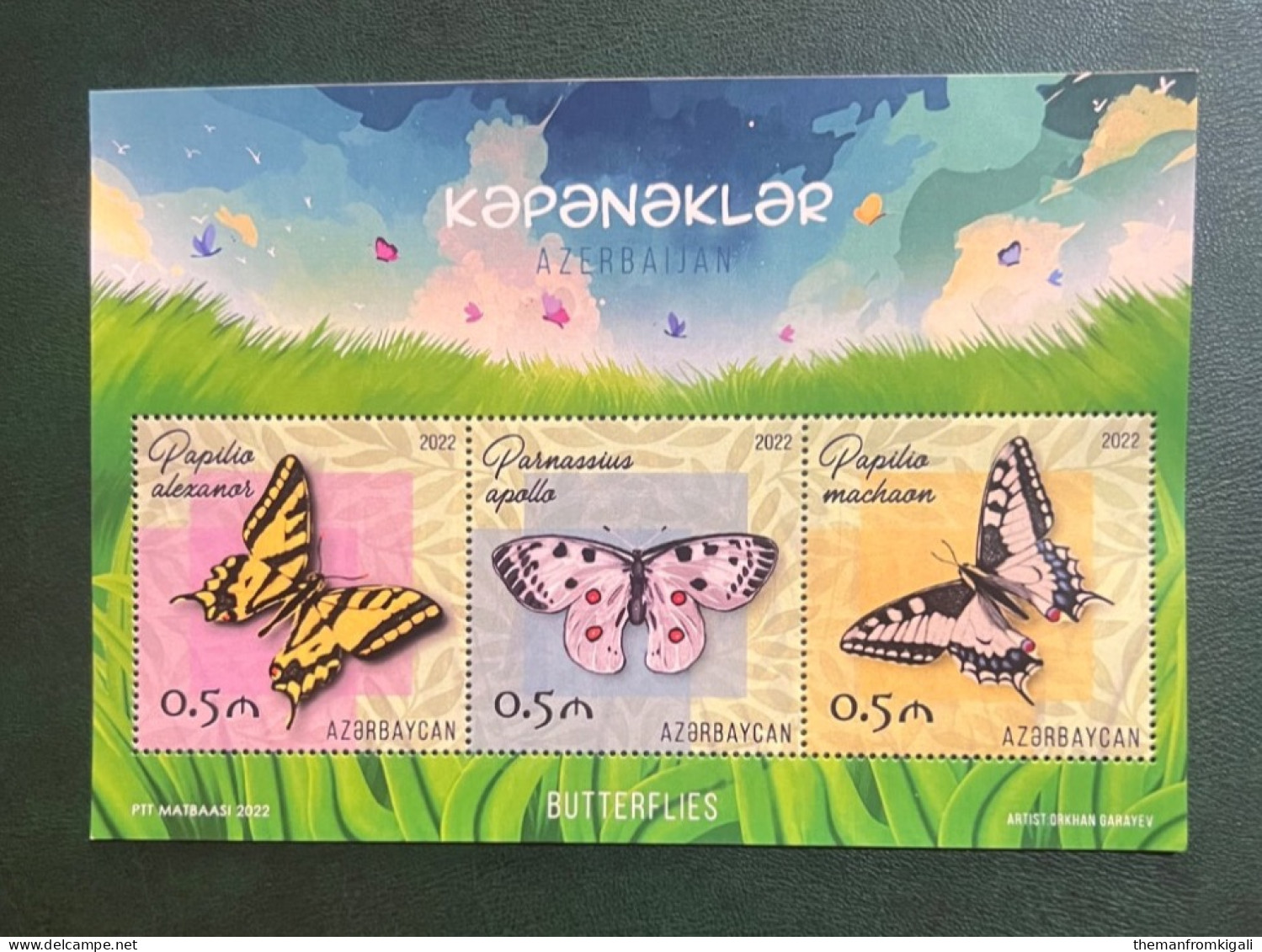 Azerbaijan 2022 - Insects - Butterflies Of Azerbaijan. - Azerbaïdjan