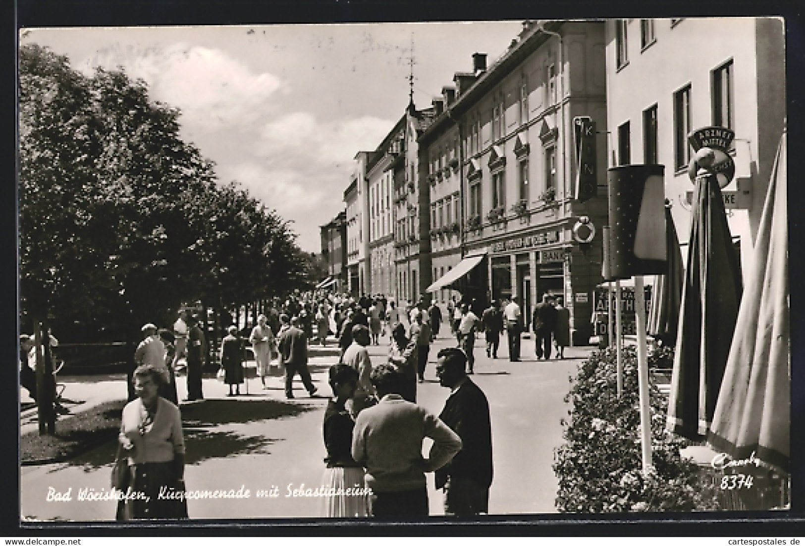 AK Bad Wörishofen, Kurpromenade Mit Sebastianeum  - Bad Woerishofen