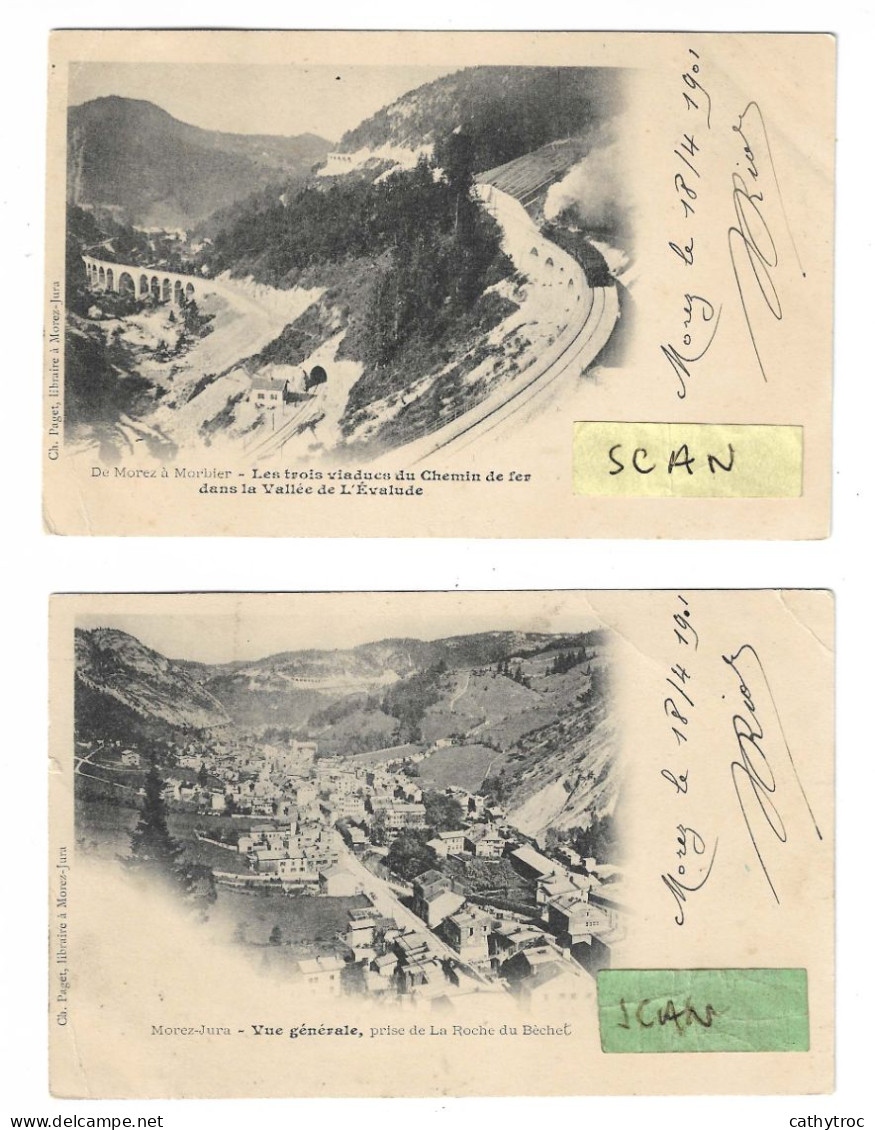 Morez  (Jura)  : 2 Vues De 1901 - Morez