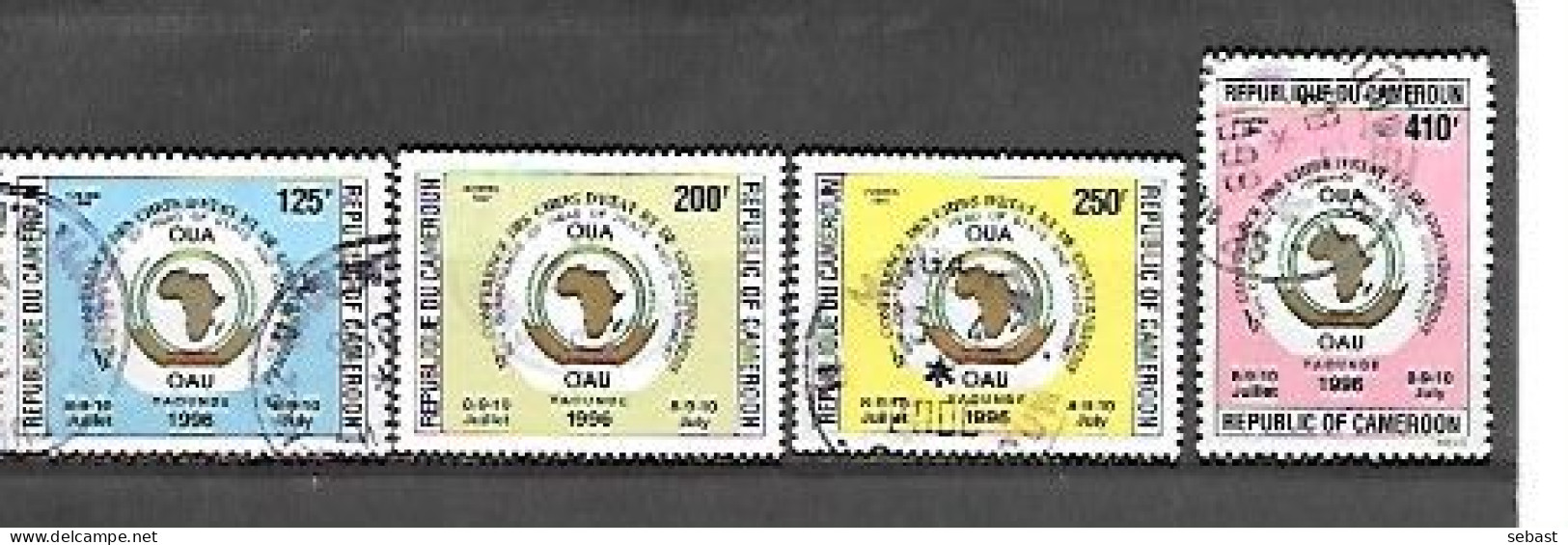 TIMBRE OBLITERE DU CAMEROUN DE 1996 N° MICHEL 1221/24 - Camerun (1960-...)
