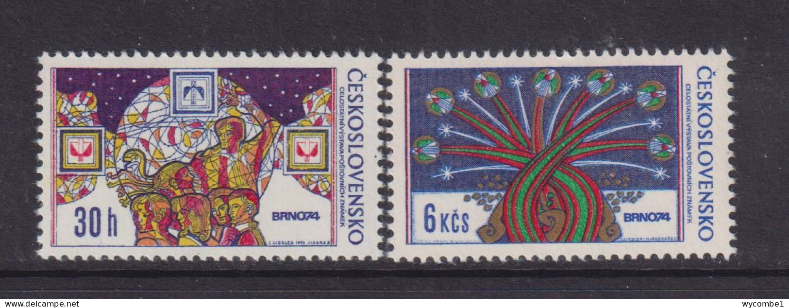 CZECHOSLOVAKIA  - 1974 Brno Stamp Exhibition Set Never Hinged Mint - Unused Stamps