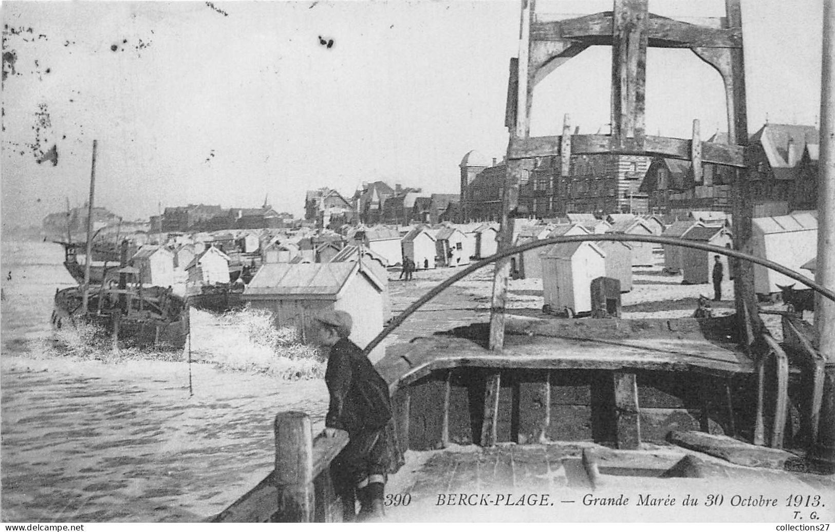 62-BERCK-PLAGE- GRANDE MAREE DU 30 OCTOBRE 1912 - Berck