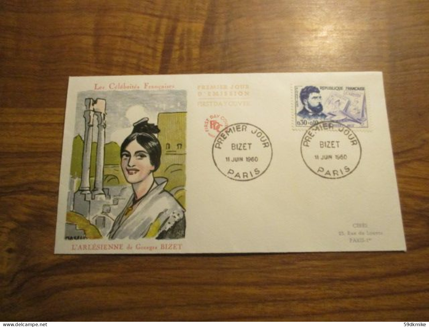 FDC - 1er Jour - France - 1960 - L'Arlésienne De Georges Bizet - 1960-1969