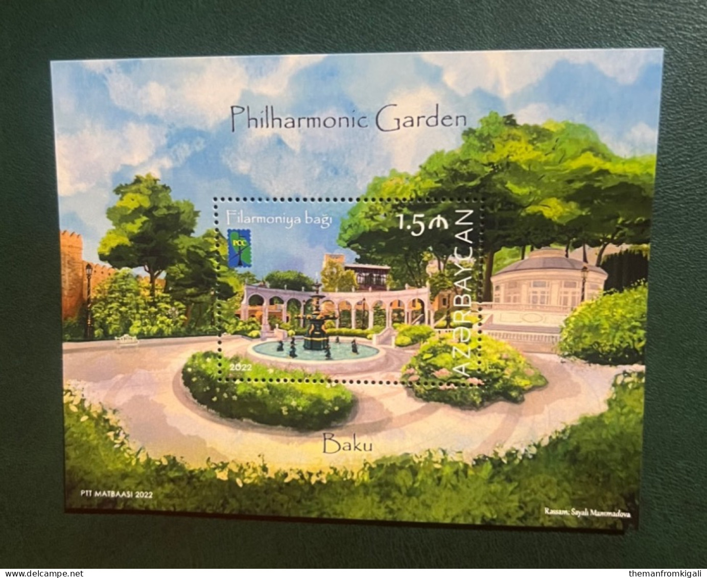 Azerbaijan 2022 RCC Issue - Philharmonic Botanical Garden, Baku - Azerbaijan