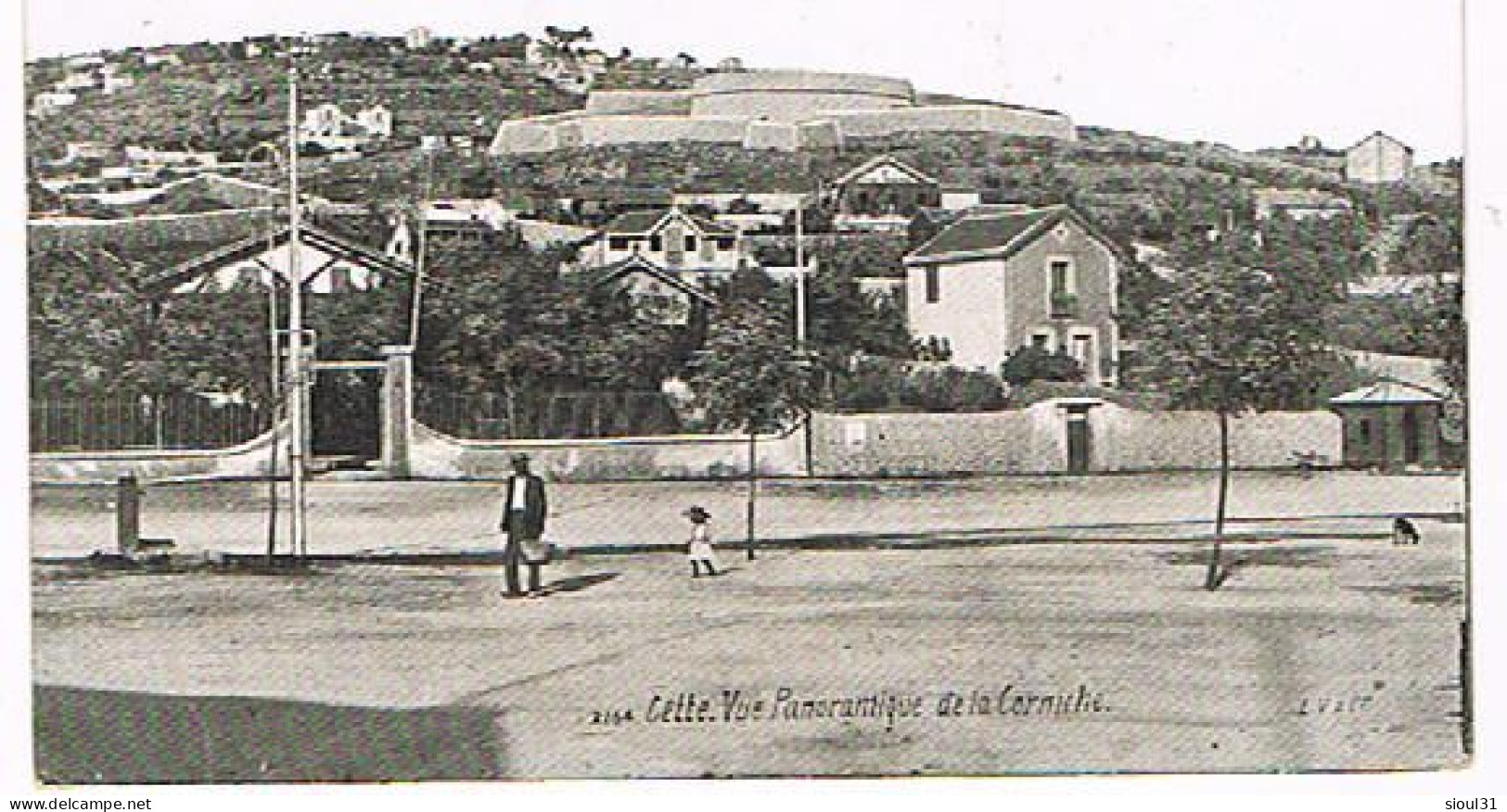 SETE CETTE  VUE PANORAMIQUE DE LA CORNICHE 1910 - Sete (Cette)