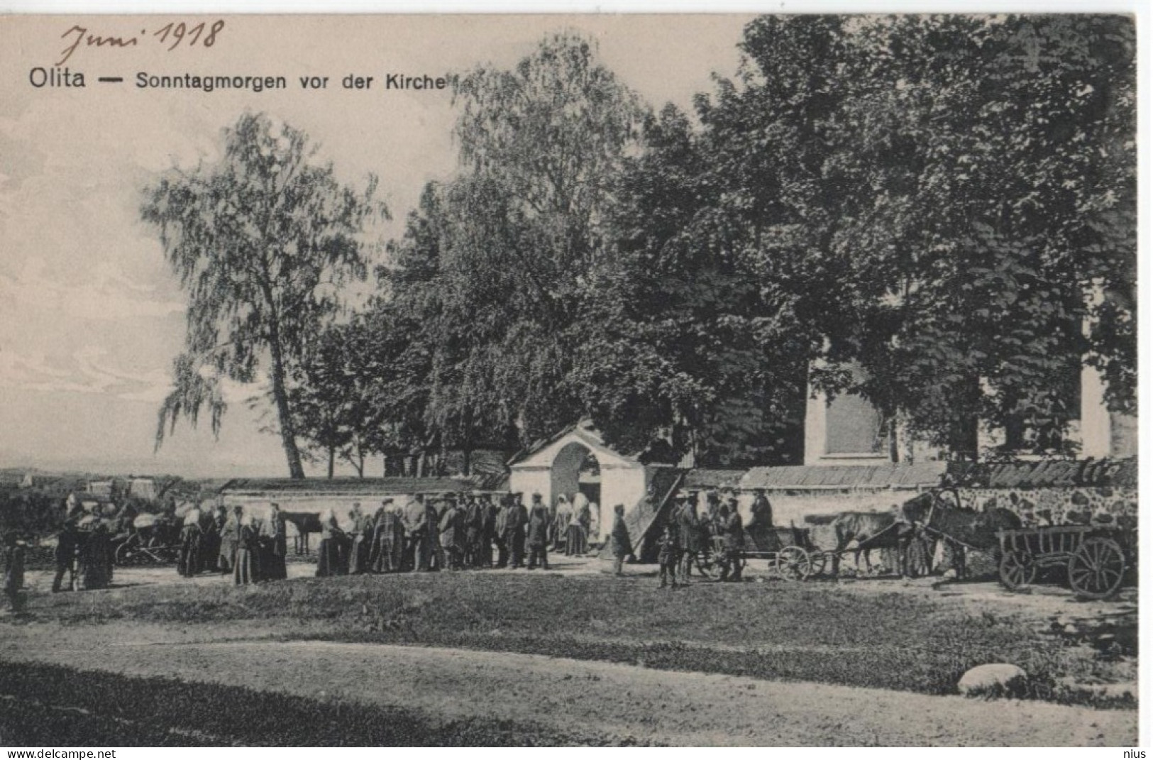 Lithuania Lietuva Litwa 1918 Olita Alytus, Kirche Kosciol Church - Litauen