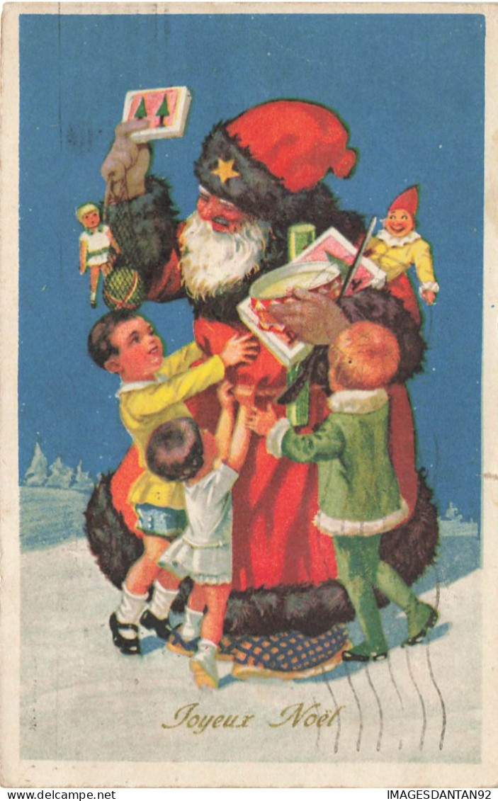 PERE NOEL #FG57235 JOYEUX NOEL PERE NOEL DISTRIBUANT DES CADEAUX AUX ENFANTS - Santa Claus