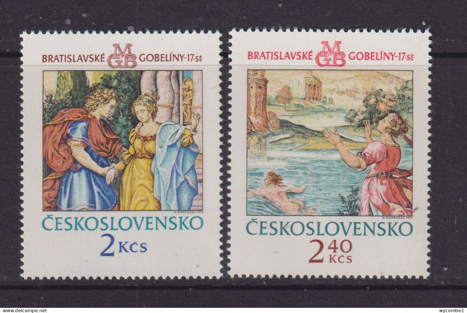 CZECHOSLOVAKIA  - 1974 Tapestries Set Never Hinged Mint - Ongebruikt