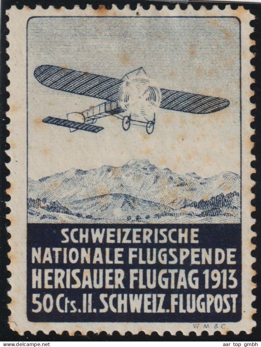 Schweiz Flugpost Vorläufer SBK#V * Falz.. - Unused Stamps