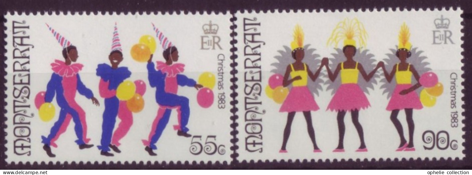 Amérique -  Montserrat - Christmas 1983 - 2 Timbres Différents - 7331 - Autres - Amérique