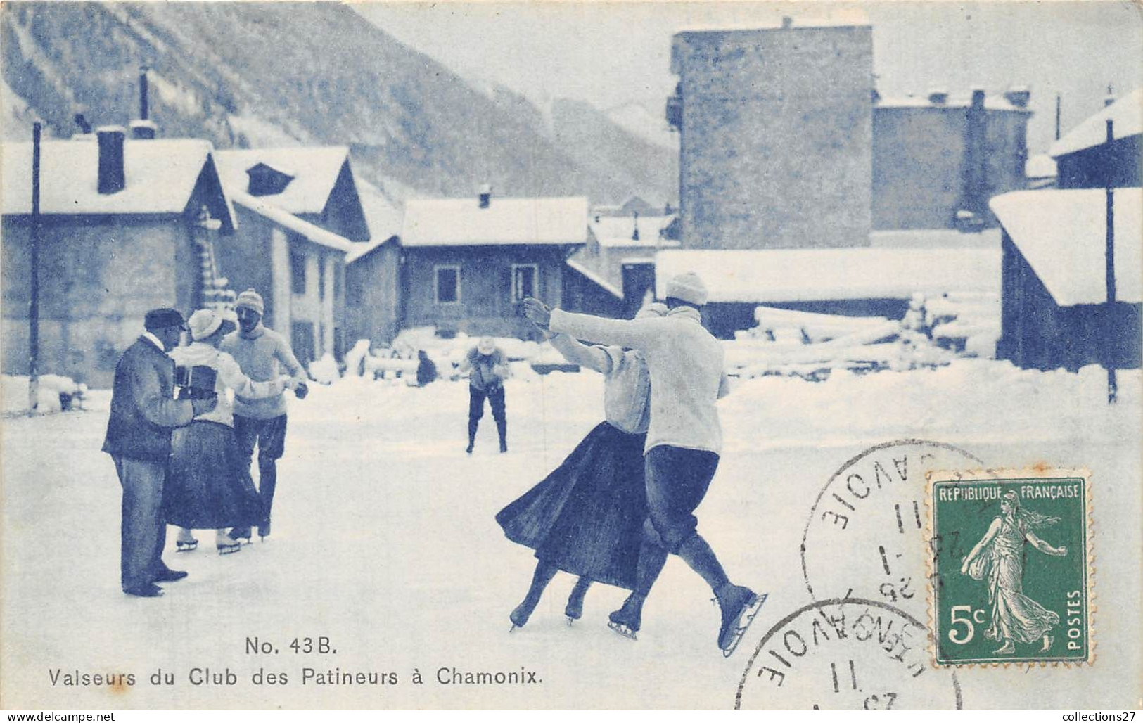 74-CHAMONIX- VALSEURS DU CLUB DES PATINEURS A CHAMONIX - Chamonix-Mont-Blanc