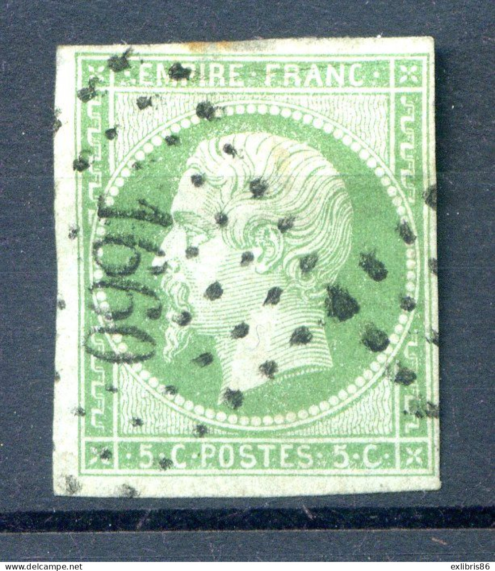 060524 FRANCE EMPIRE N° 12  EMPIRE 4 Marges   PC 1660  Charnière Forte - 1853-1860 Napoléon III