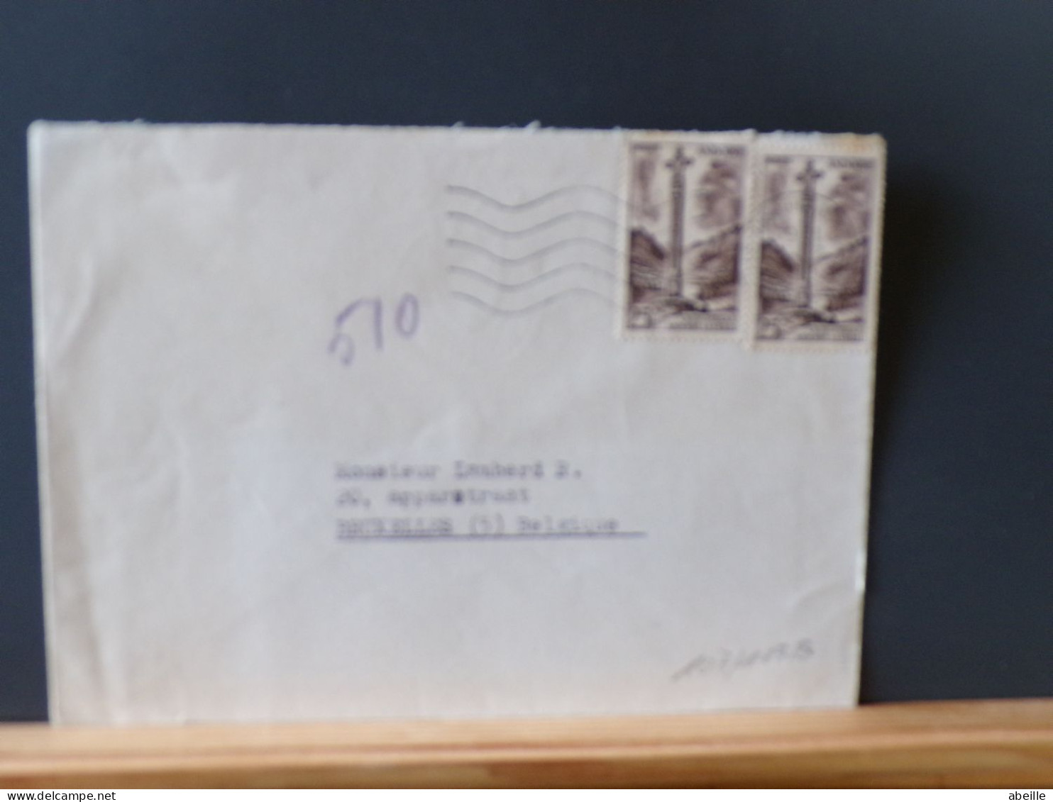 107/113B   CP    ANDORRE  POUR LA BELG. 1960 - Cartas & Documentos
