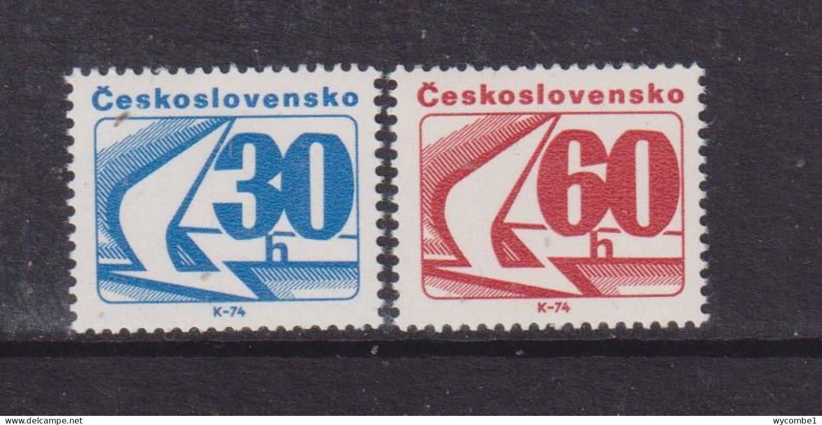 CZECHOSLOVAKIA  - 1975 Coil Stamps Set Never Hinged Mint - Unused Stamps