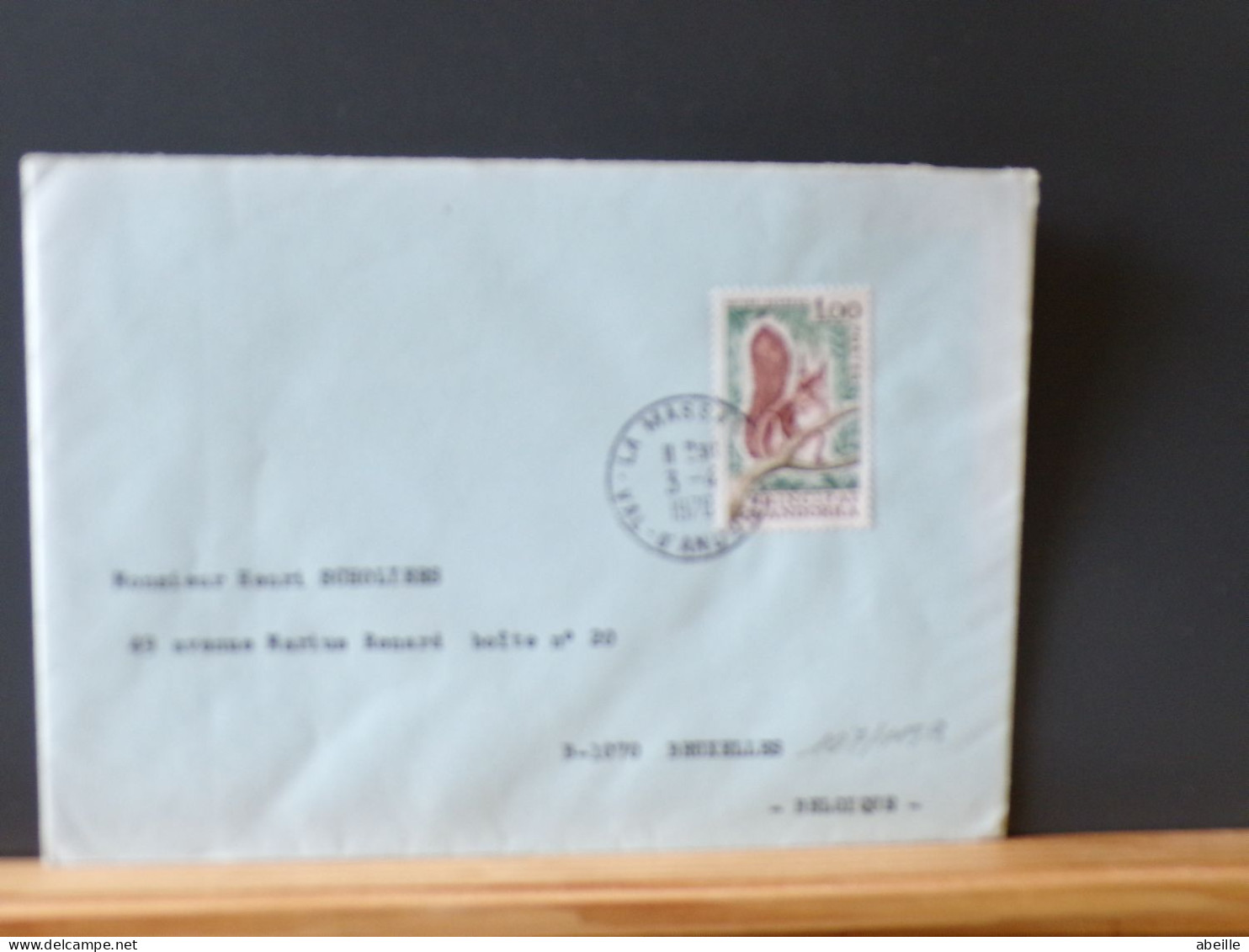 107/115B   LETTRE    ANDORRE  POUR LA BELG. 1978 - Briefe U. Dokumente