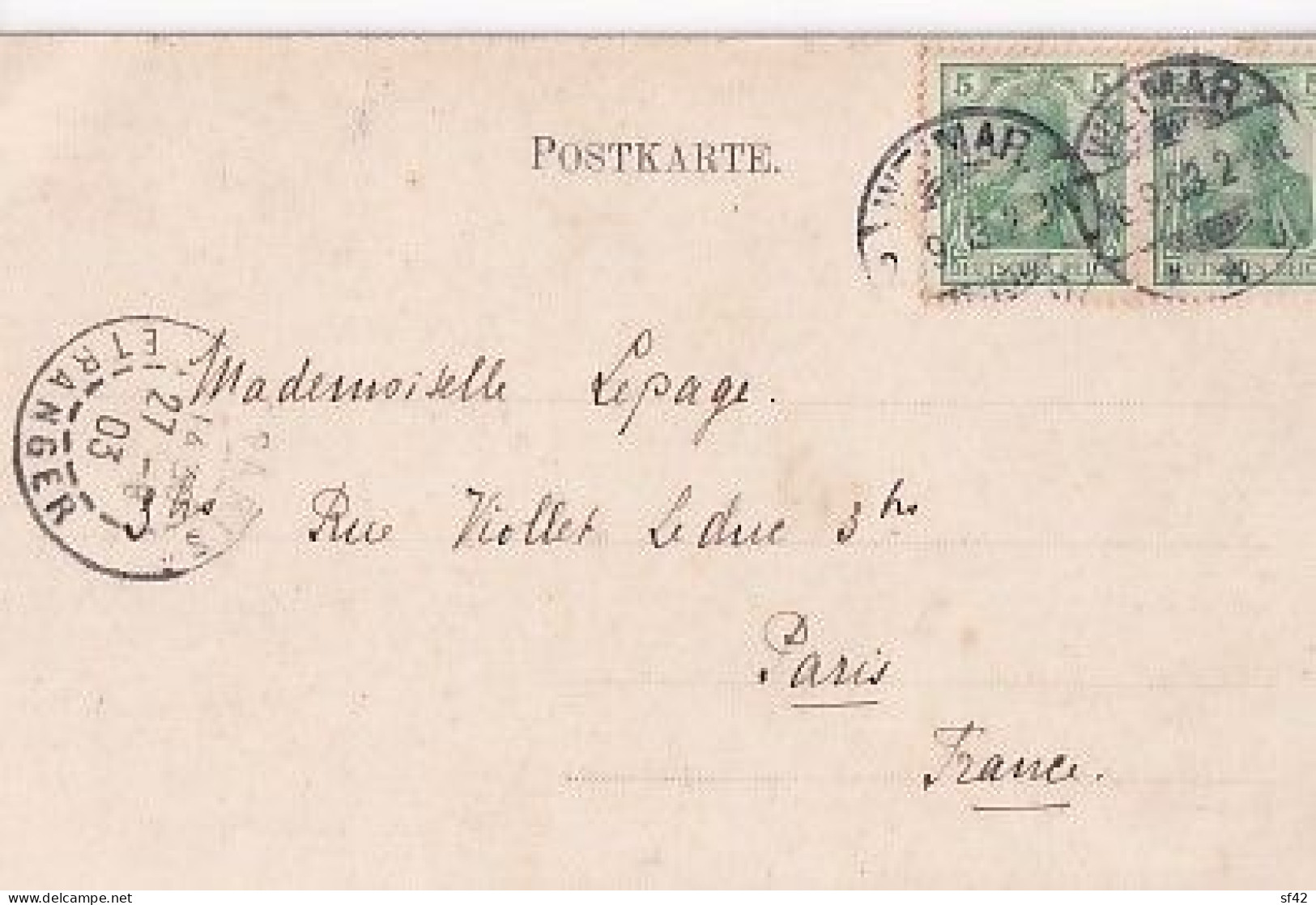 WEIMAR             GOETHE PLATZ  M GOETHE HAUS U BRUNNEN                 PRECURSEUR   +  TIMBRES - Weimar