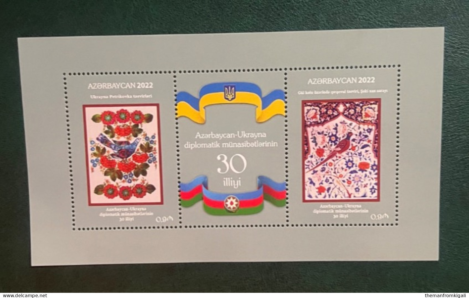 Azerbaijan 2022 - The 30th Anniversary Of Diplomatic Relations With Ukraine. - Aserbaidschan