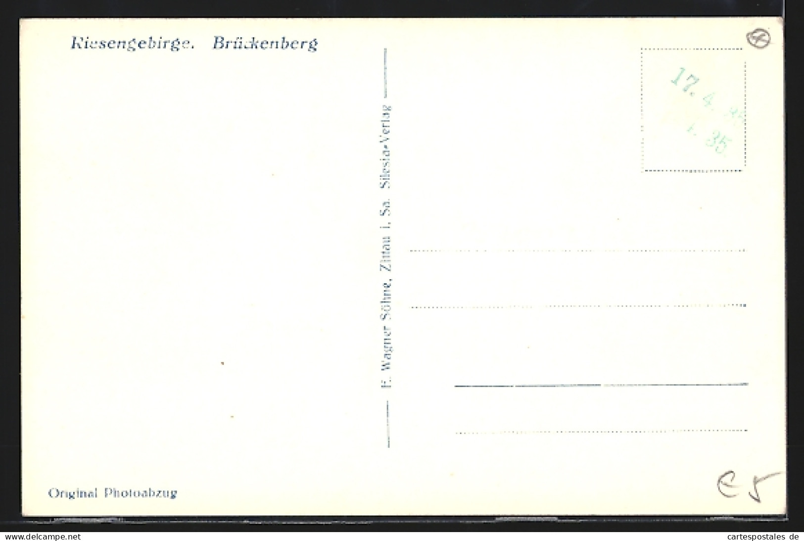 AK Brückenberg /Riesengebirge, Ortsansicht Mit Waldblick  - Schlesien