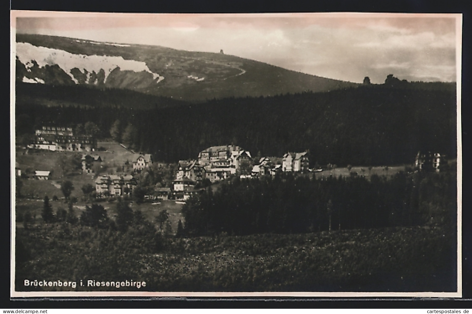 AK Brückenberg /Riesengebirge, Teilansicht Mit Schneefeld  - Schlesien