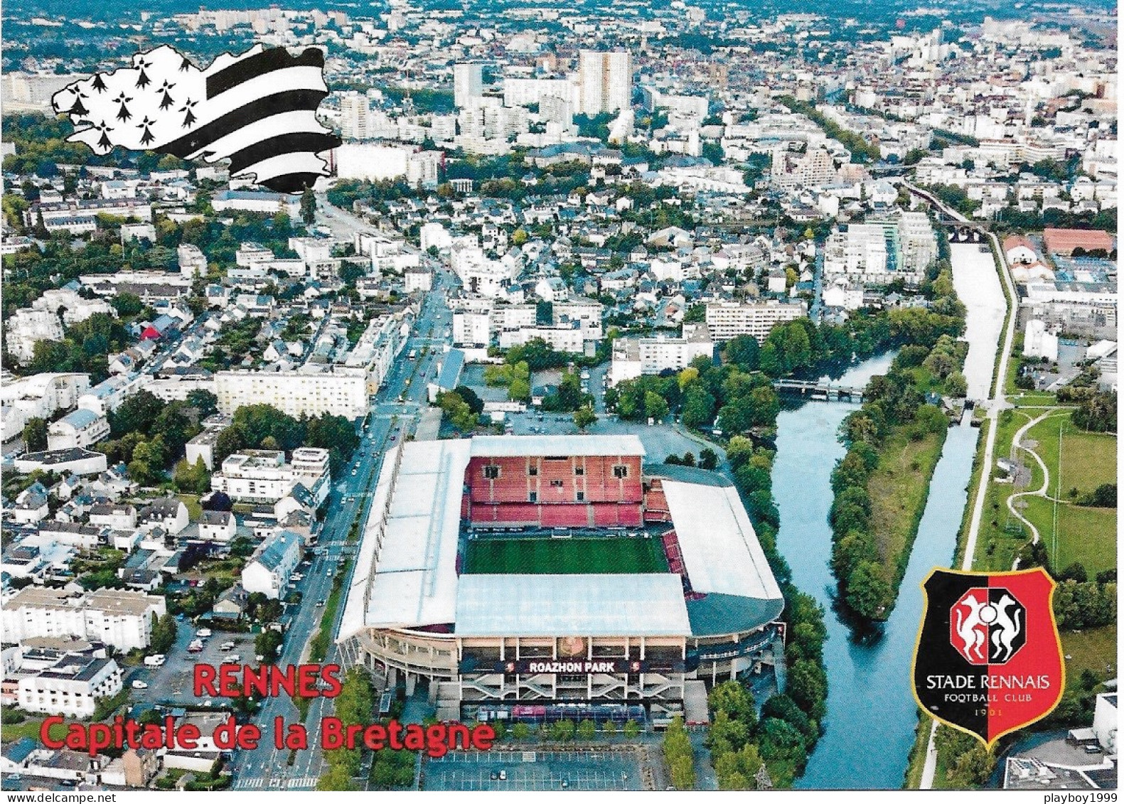 Sports - Football - Stade Rennais - Le ROAZHON PARK -  Rennes Capitale De La Bretagne - Cpm - Vierge - - Calcio