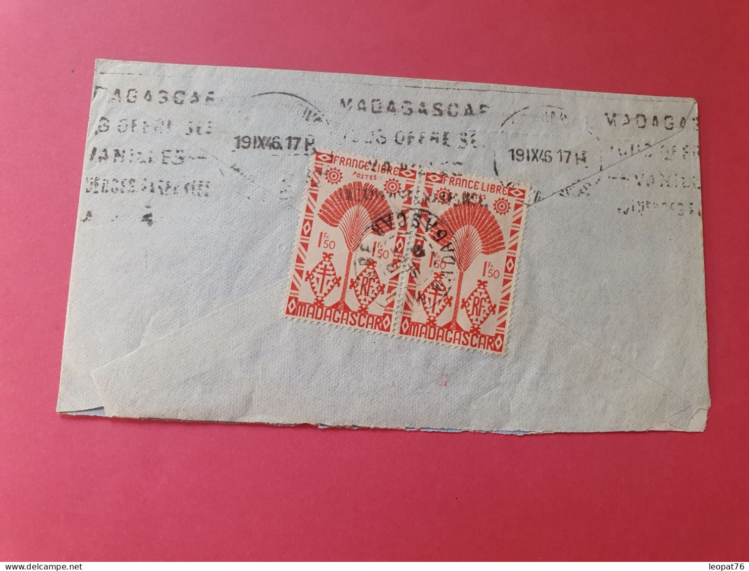 Madagascar - Enveloppe Commerciale De Morombé Pour Marseille En 1946, Affranchissement Recto Et Verso - Réf 3540 - Cartas & Documentos