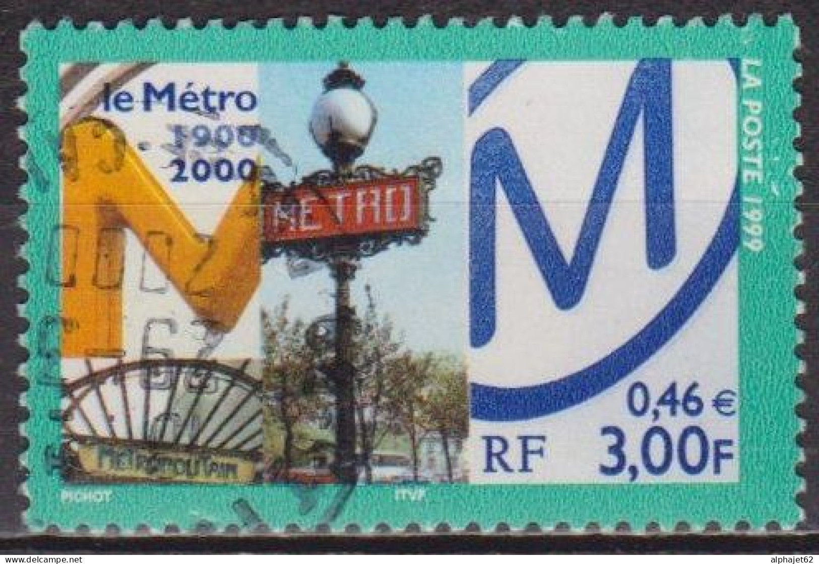 Métro De Paris - FRANCE - Panneaux Anciens Et Modernes - N° 3292 - 1999 - Usados