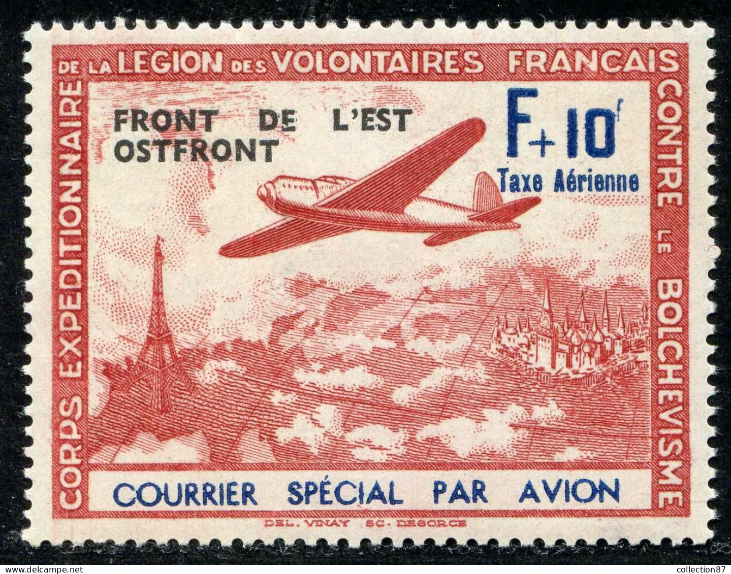 REF093 > FRANCE LVF < Yv N° 5 * * Neuf Luxe Dos Visible - MNH * * Cote 25 € - Aviation Avion Bombardier - Guerre (timbres De)