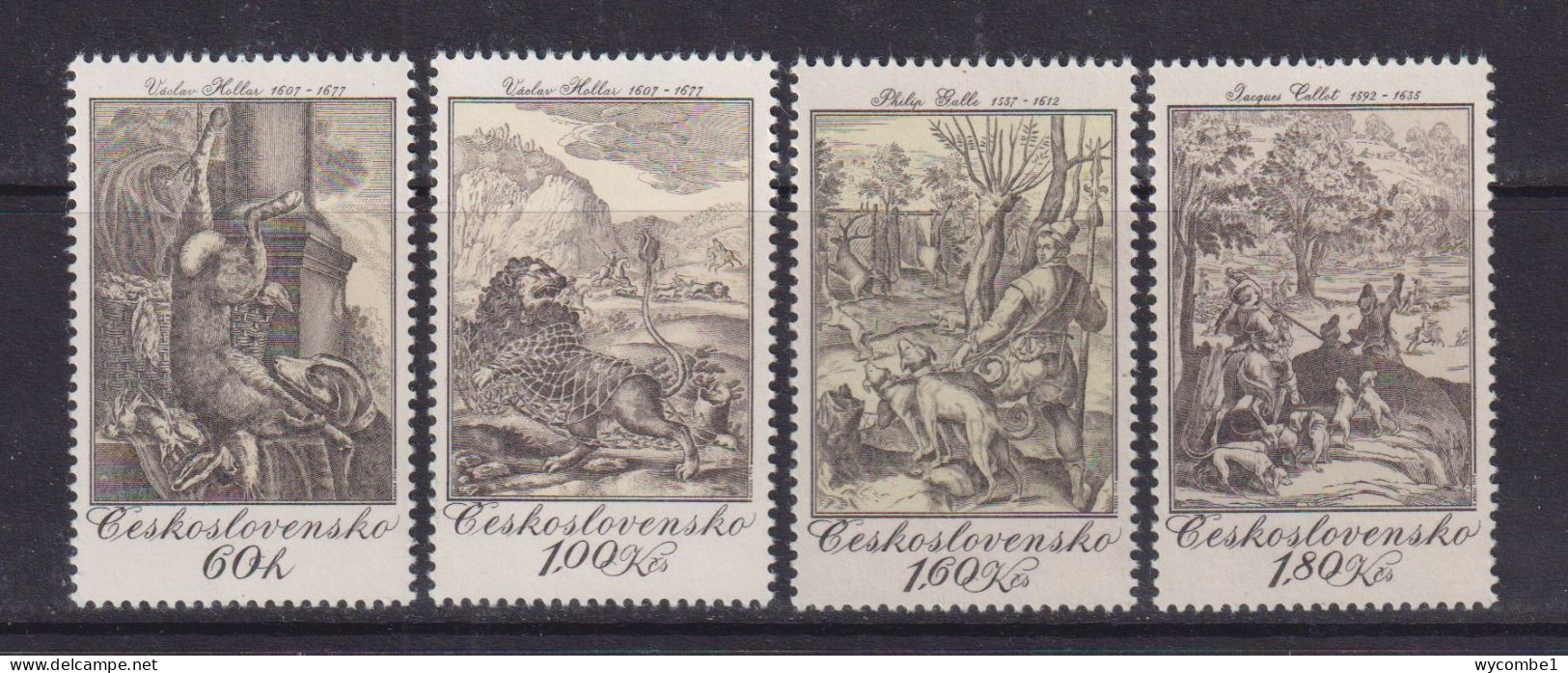 CZECHOSLOVAKIA  - 1975 Graphic Art Set Never Hinged Mint - Unused Stamps