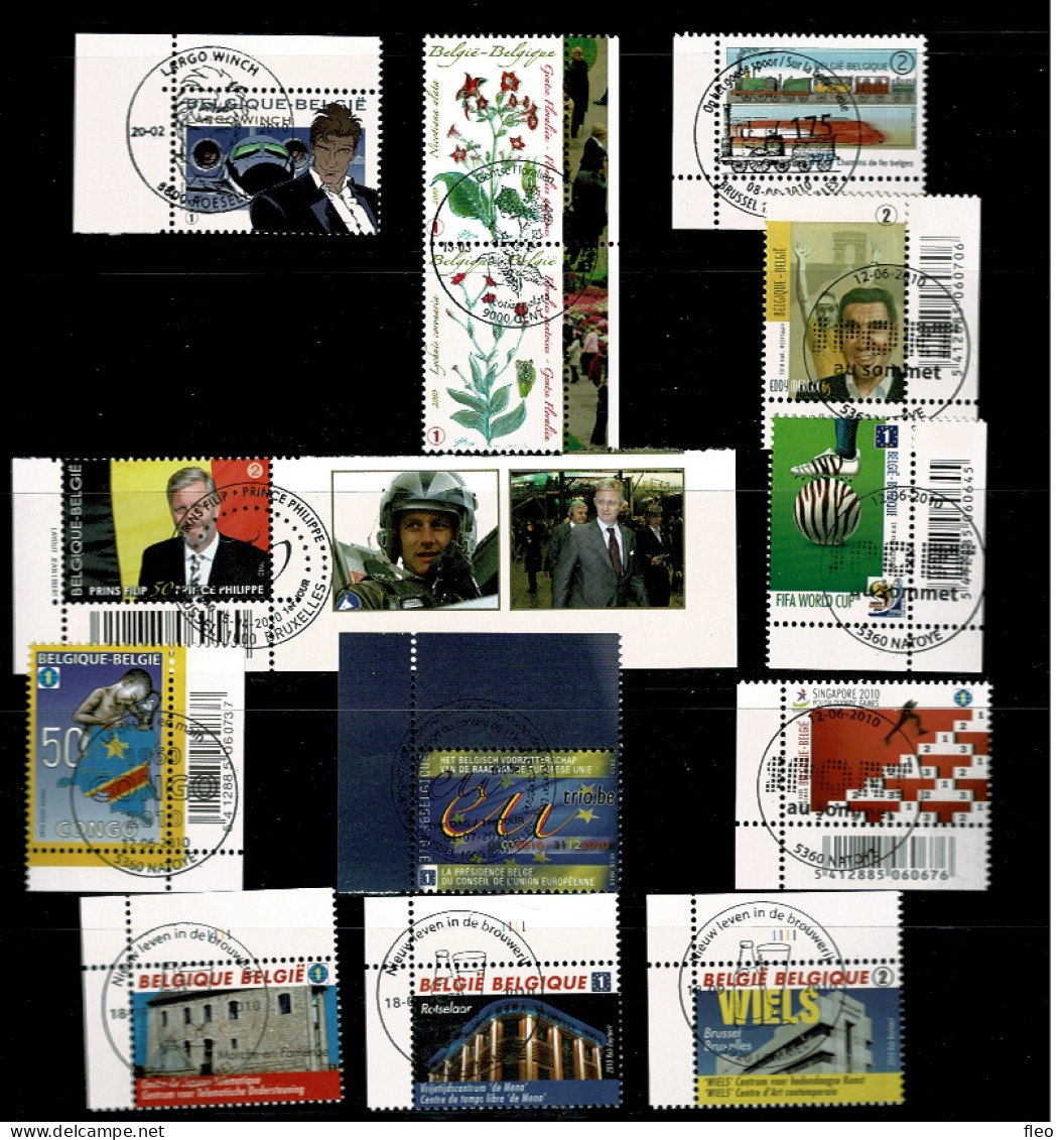 2010 3994 4000/01 4035 4036 4043/45 4047 4048 4061/3 Postfris Met 1édag Stempel: HEEL MOOI ! MNH Avec Cachet 1er Jour - Ungebraucht