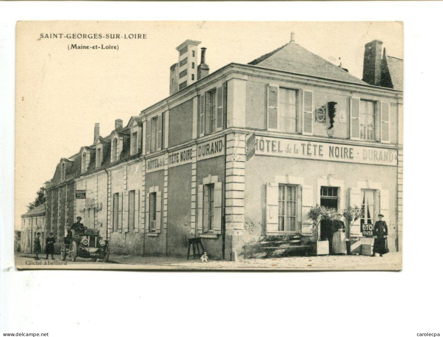 CP - SAINT GEORGES SUR LOIRE (49) - Hôtel De La Tête Noire.DURAND - Saint Georges Sur Loire
