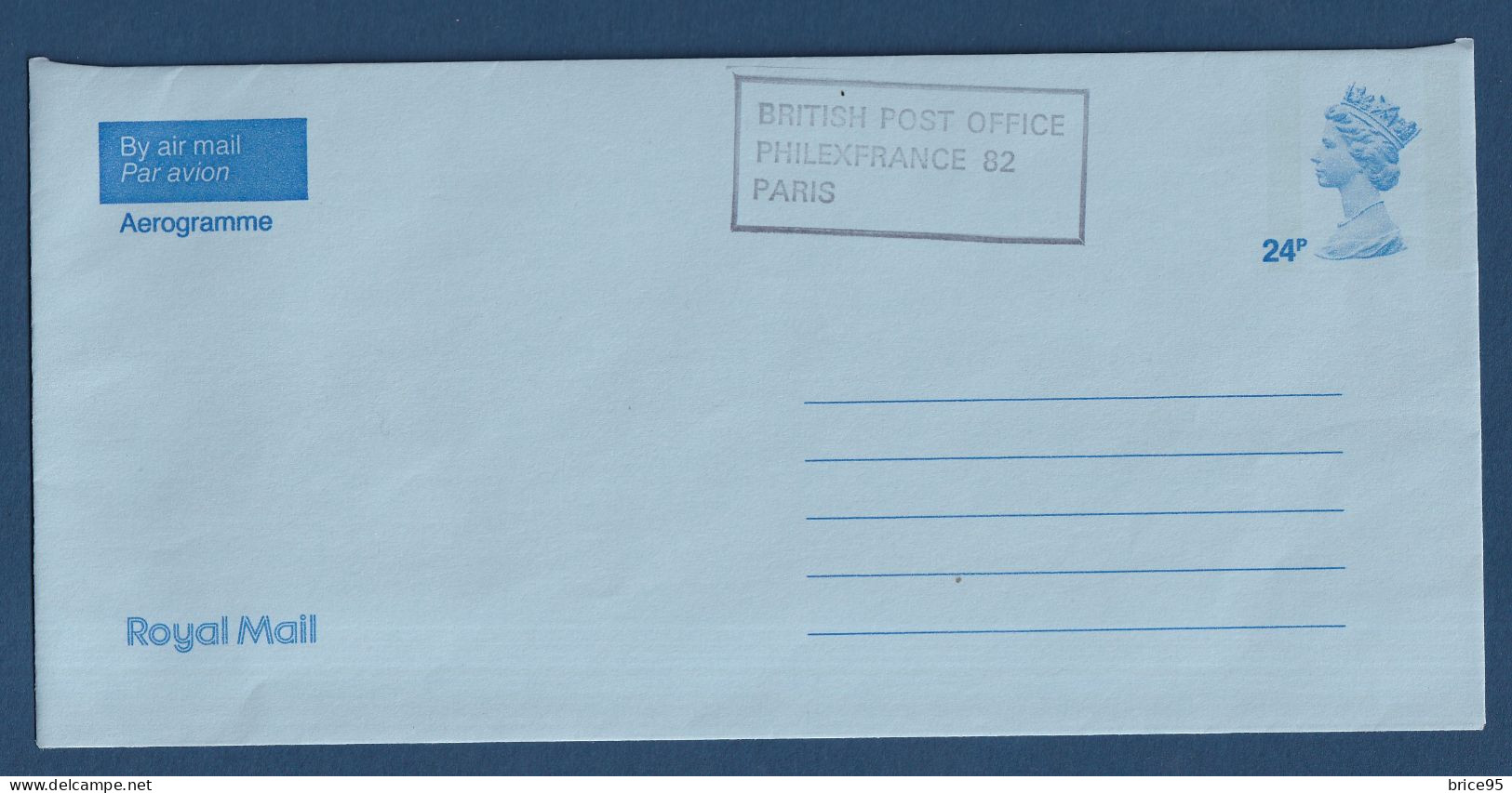 Grande Bretagne - FDC - Premier Jour - Aérogramme - PhilexFrance 82 - 1982 - Postmark Collection