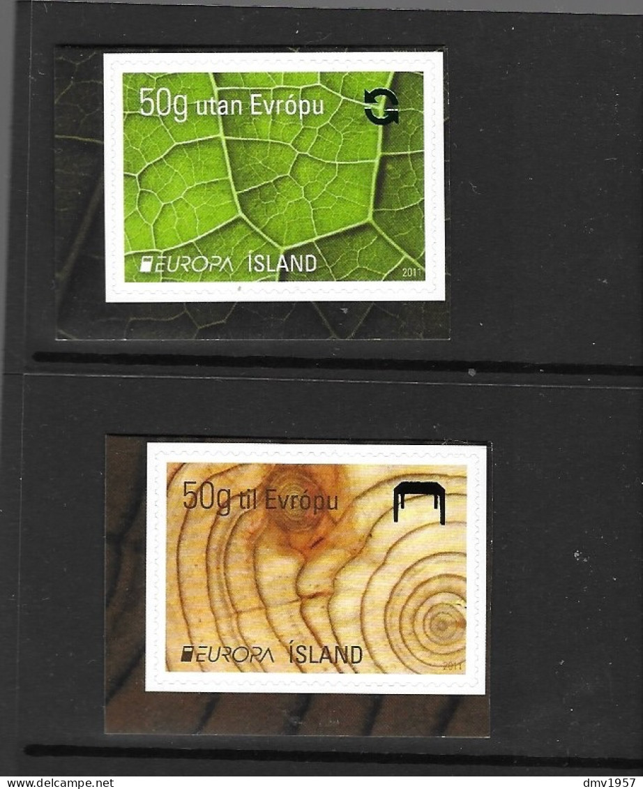 Iceland 2011 S/A Europa. Forest Booklet Stamps - Ongebruikt