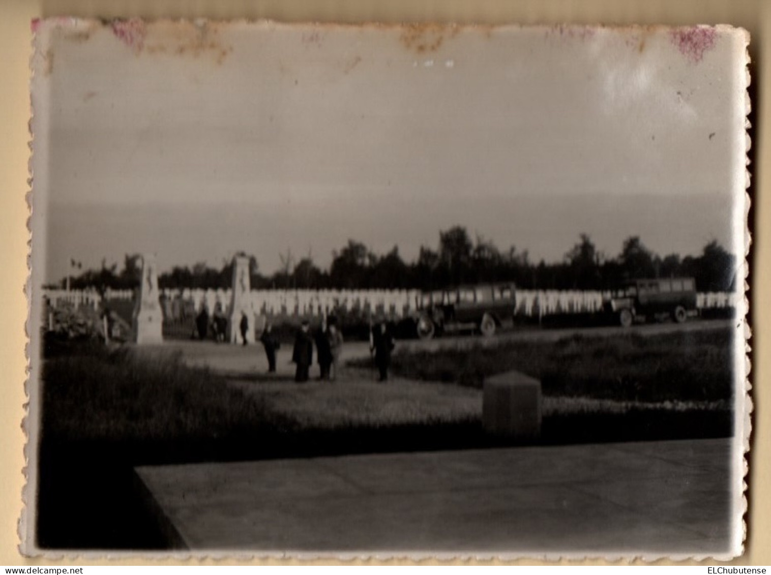 Lot Photos Cérémonie Anciens Combattants Cimetière Monument Bois De La Gruerie Argonne - Meuse Années 1930 - Places