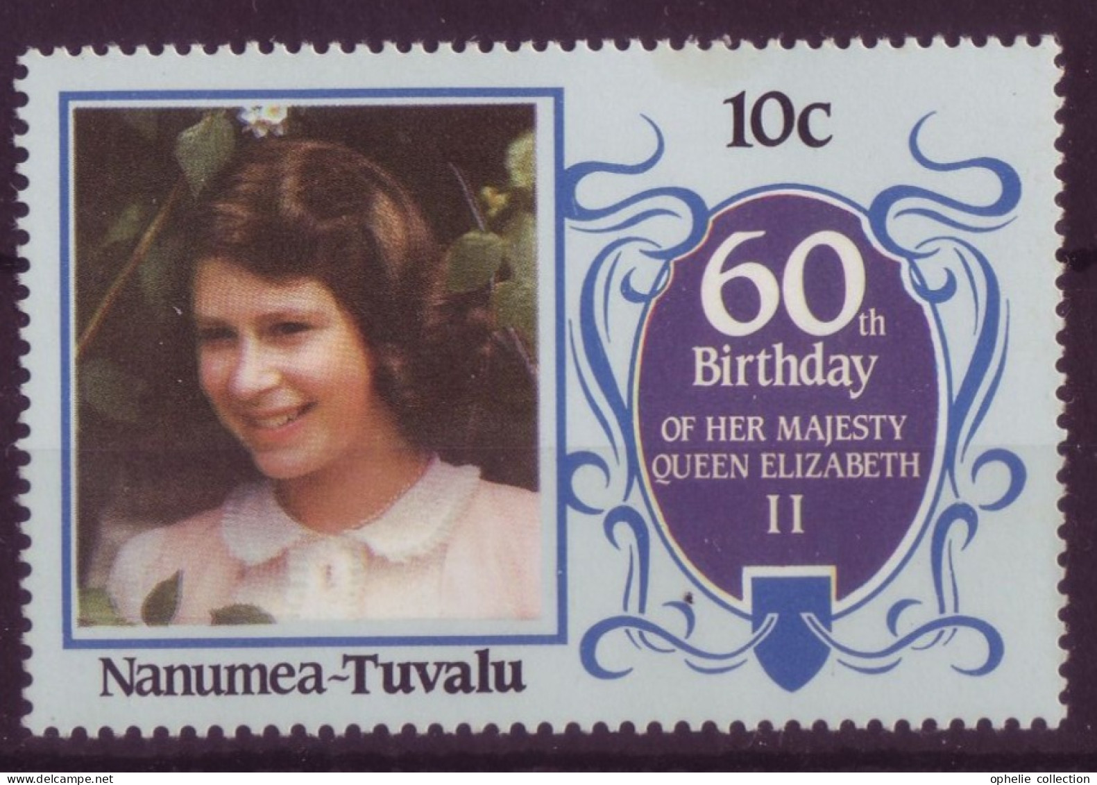 Océanie - Tuvalu - Nanumea - 60th Birthday Of Her Majesty Queen Elisabeth II  - 7336 - Tuvalu (fr. Elliceinseln)