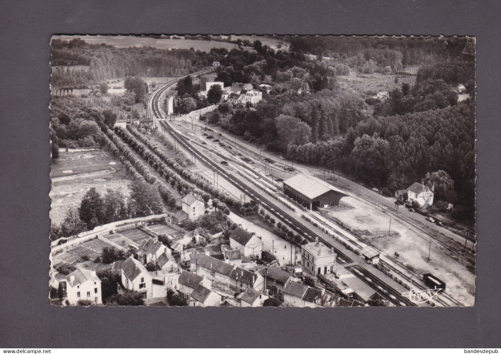 Boissy L' Aillerie Yvelines Gare Et Vallee De La Viosne Vue Aerienne ( Chemin De Fer  3857) - Autres & Non Classés