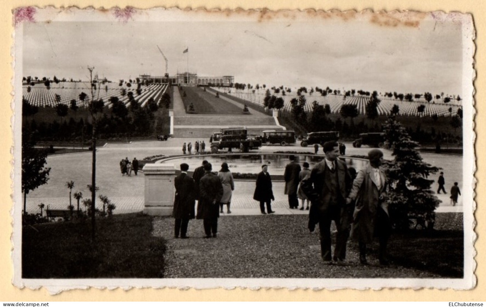 lot photos visite anciens combattants cimetière américain Romagne sous Montfacuon Argonne - Meuse années 1930