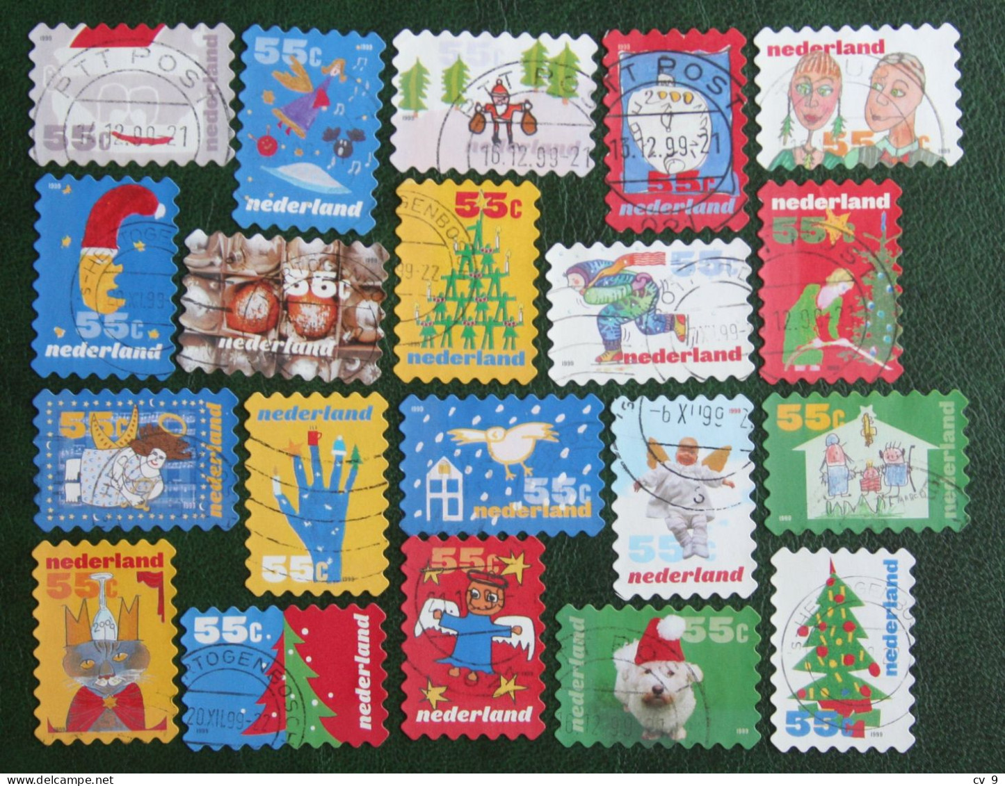 Decemberzegels Weihnachten Christmas Noel NVPH 1856-1875 (Mi 1753-1772) 1999 Gestempeld / USED NEDERLAND / NIEDERLANDE - Used Stamps