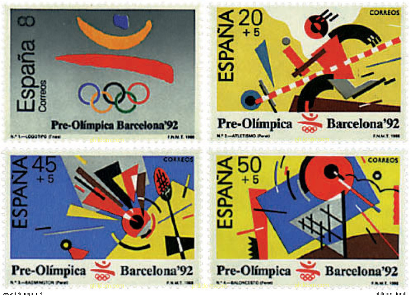85795 MNH ESPAÑA 1988 25 JUEGOS OLIMPICOS VERANO BARCELONA 1992 - Unused Stamps