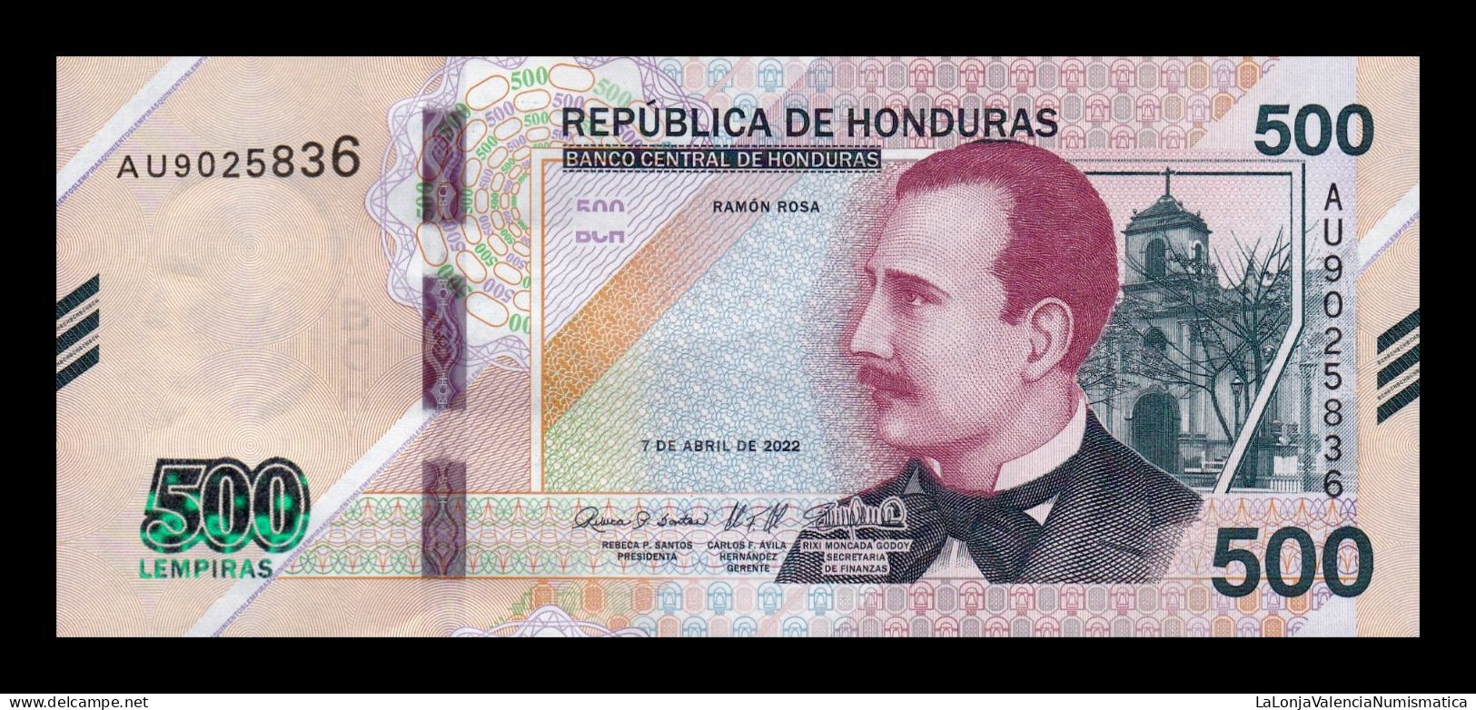 Honduras 500 Lempiras Dr. Ramón Rosa 2022 (2024) Pick 113 New Sc Unc - Honduras