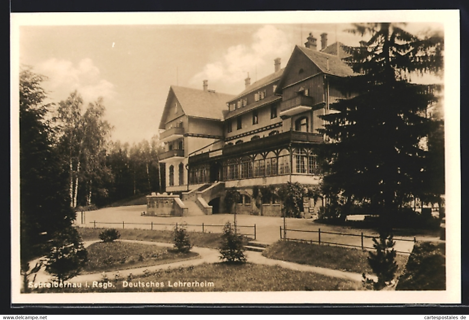 AK Schreiberhau I. Rsgb., Deutsches Lehrerheim  - Schlesien