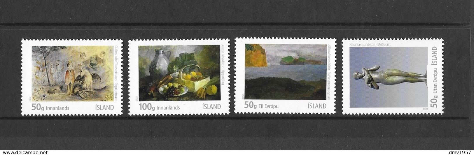 Iceland 2012 MNH Icelandic Visual Art. The 2nd Generation Sg 1369/72 - Unused Stamps
