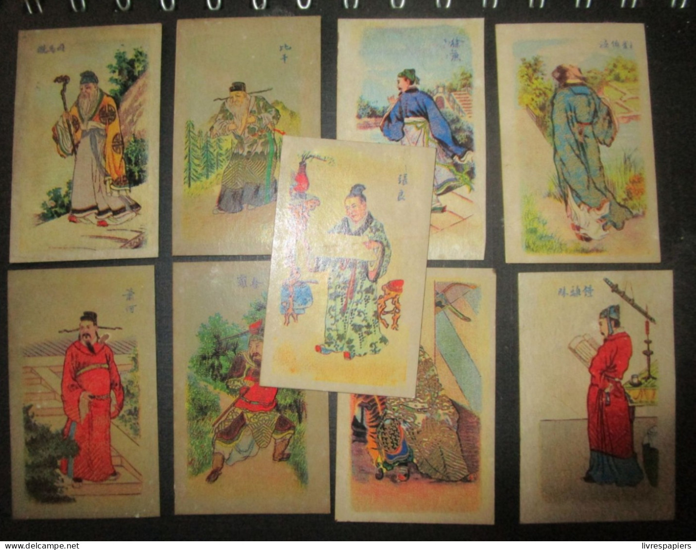 Chine Illustrations  Chinoise  Lot 9 Chromos Ruby Queen Ancien - Otros & Sin Clasificación