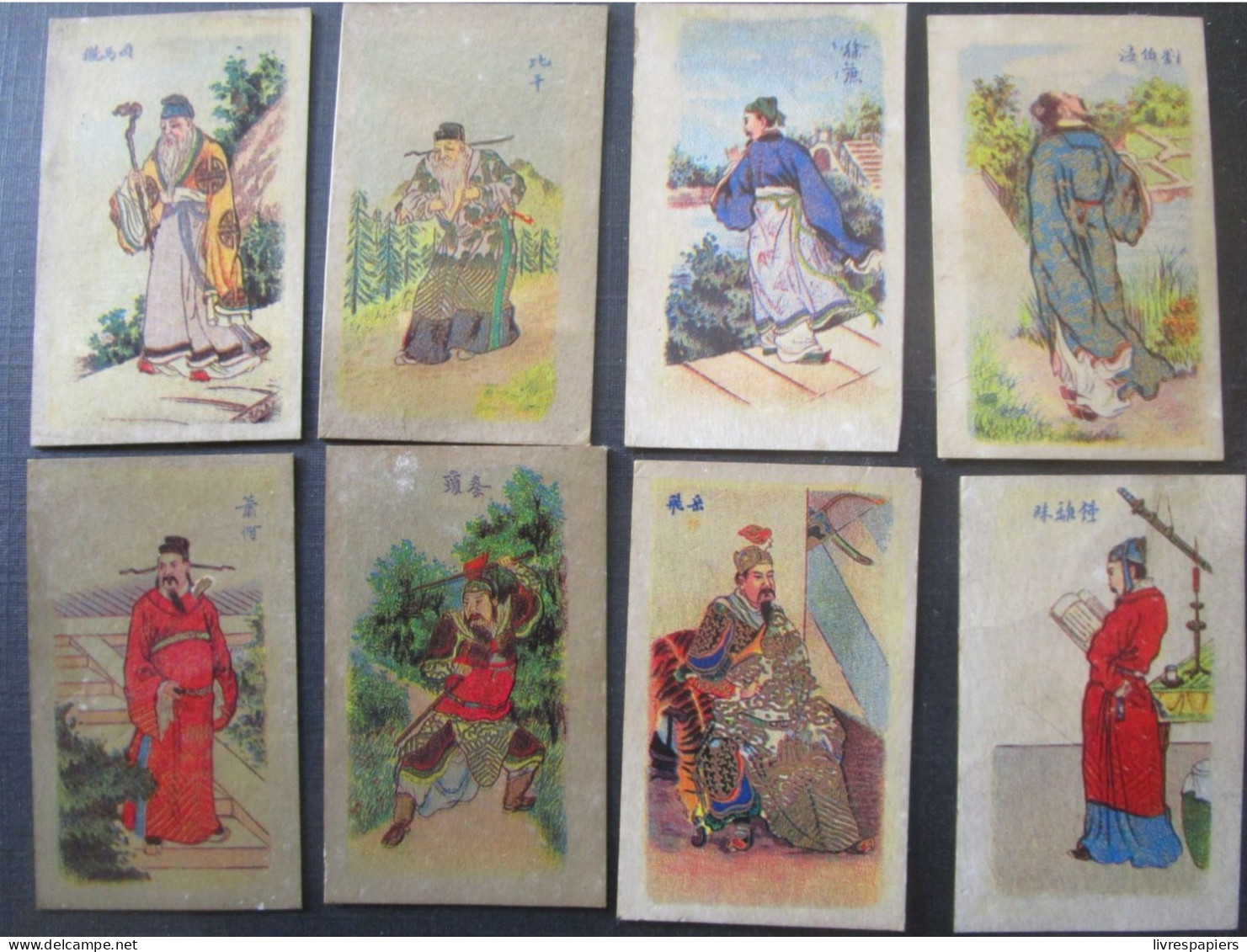 Chine Illustrations  Chinoise  Lot 9 Chromos Ruby Queen Ancien - Otros & Sin Clasificación