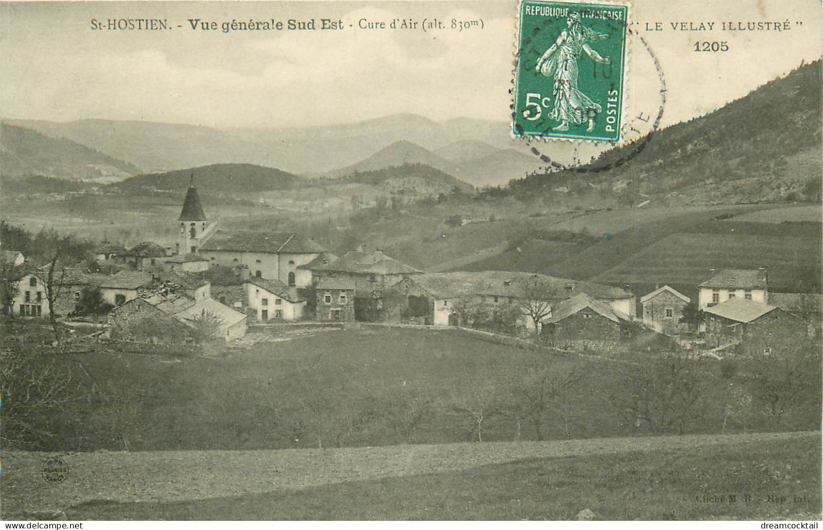 WW 43 SAINT-HOSTIEN. Le Village Pour Une Cure D'Air 1908 - Sonstige & Ohne Zuordnung