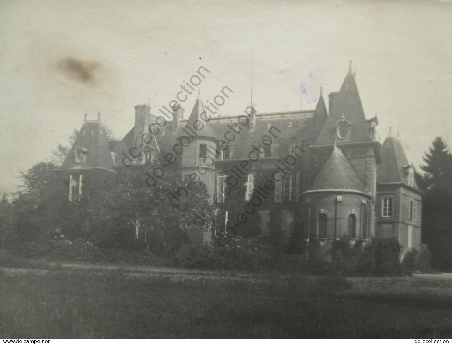 FRANCE Photos Château De COUVRON , Soldats Allemands à COLLIGIS 02 Aisne Photo Guerre 1914-1918 WW1 - Oorlog, Militair