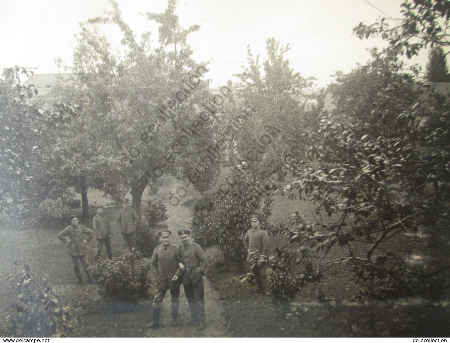 FRANCE Photos Château De COUVRON , Soldats Allemands à COLLIGIS 02 Aisne Photo Guerre 1914-1918 WW1 - Oorlog, Militair