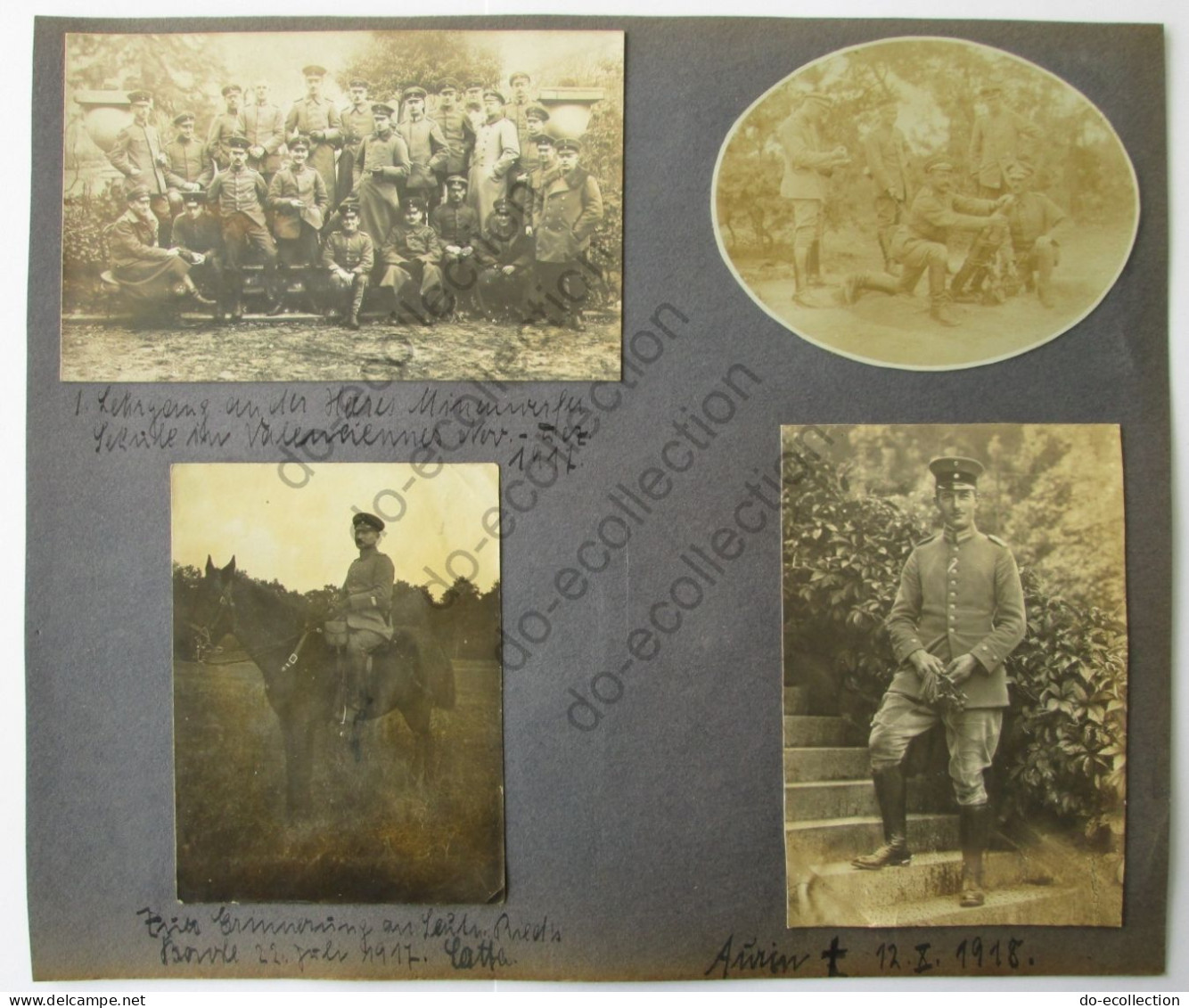 FRANCE Photos VALENCIENNES Soldats Allemands 1917 (59 Nord) Char Anglais, Bataille Somme 1918 Photo Guerre 1914-1918 WW1 - Guerra, Militares