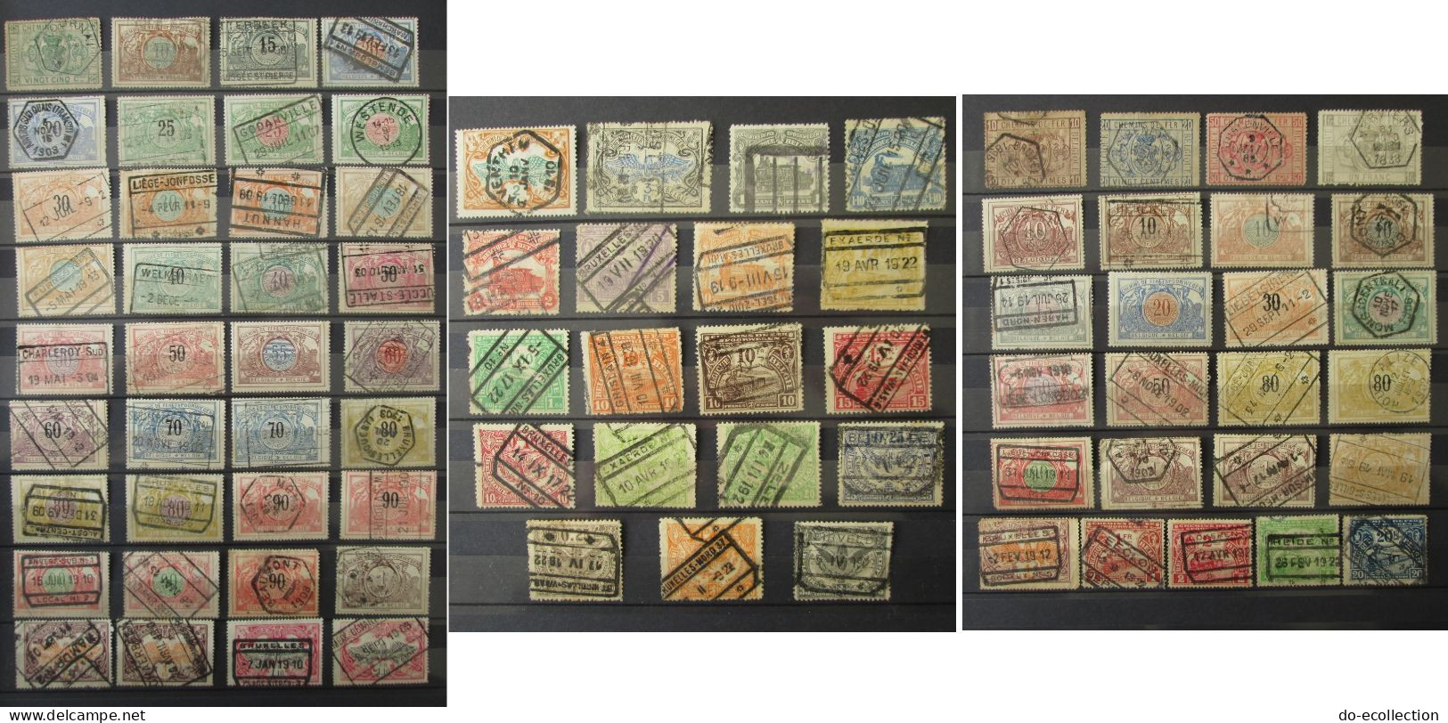 BELGIQUE Lot De 80 Timbres Chemins De Fer Belgie Belgium Timbre Stamps - Autres & Non Classés