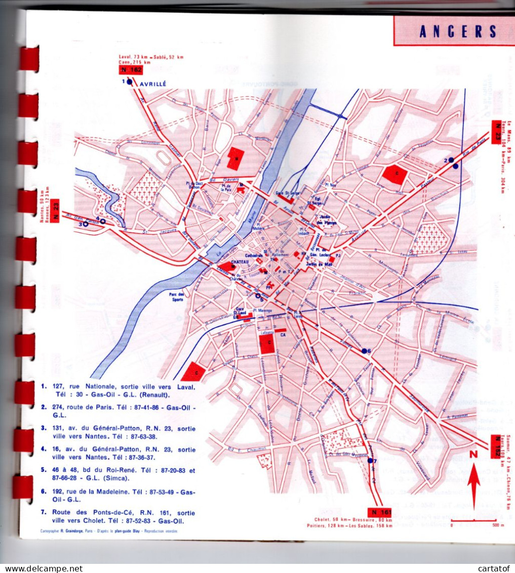 ATLAS AZUR 1963 . Cartes Routières France, Régions, Grandes Villes , Banlieue Parisienne… DESMARAIS Frères . - Strassenkarten