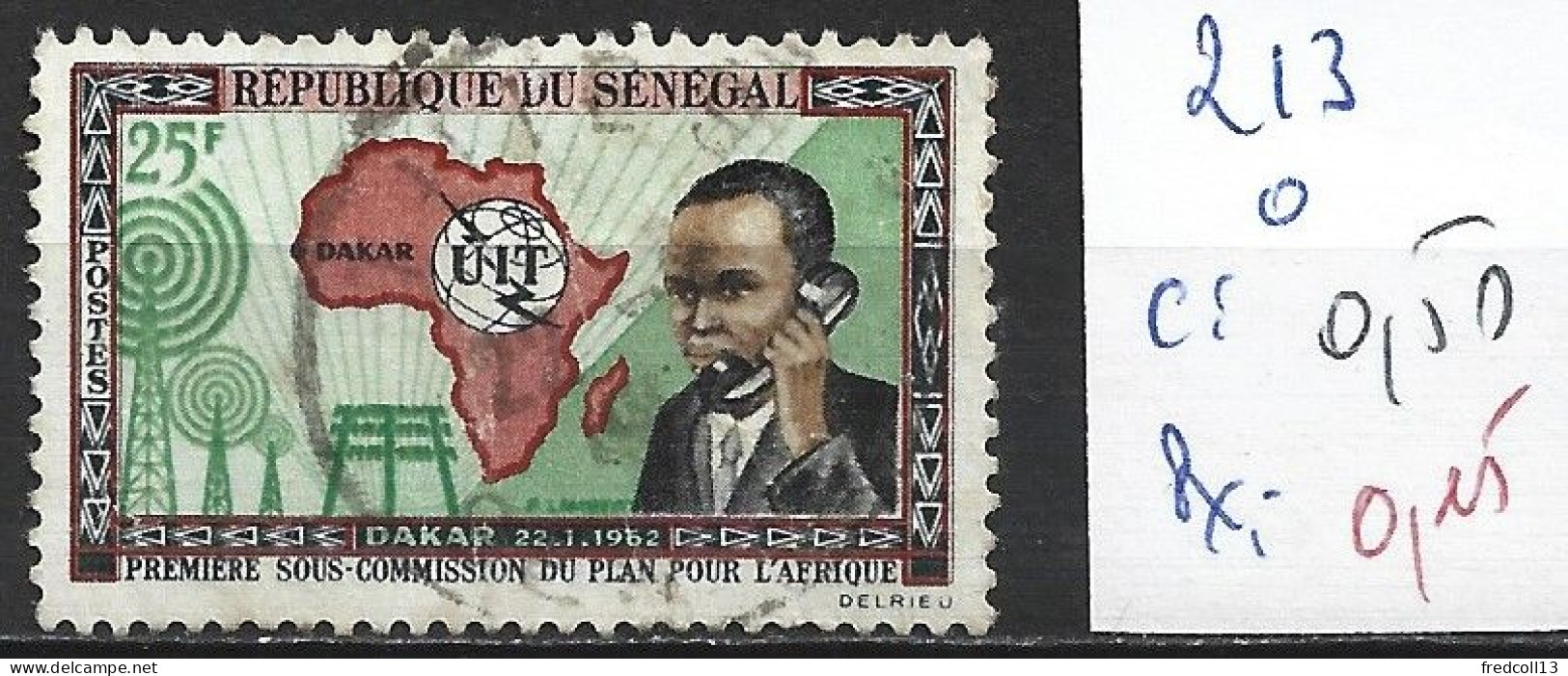 SENEGAL 213 Oblitéré Côte 0.50 € - Senegal (1960-...)